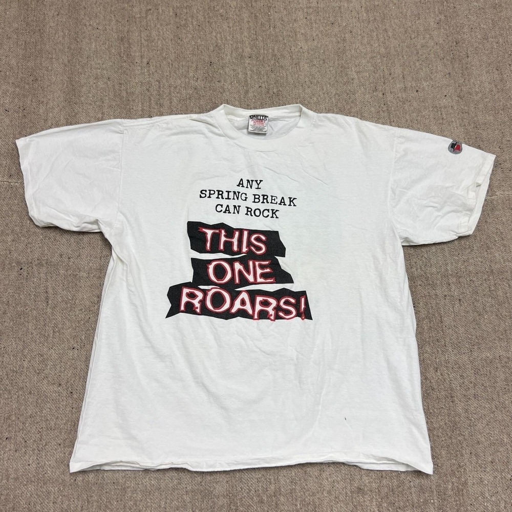 Vintage Roar Tour Shirt Mens XL White 1990s‎ REVELATION OF ALTERNATIVE RHYTHMS